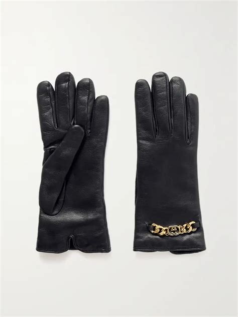 gucci embellished gloves.